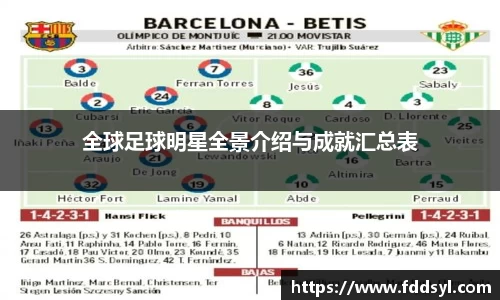 全球足球明星全景介绍与成就汇总表